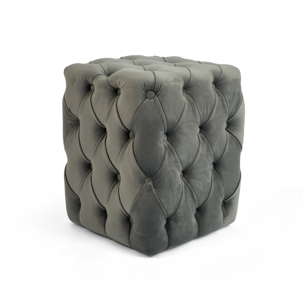 Tufted Upholstered Pouf