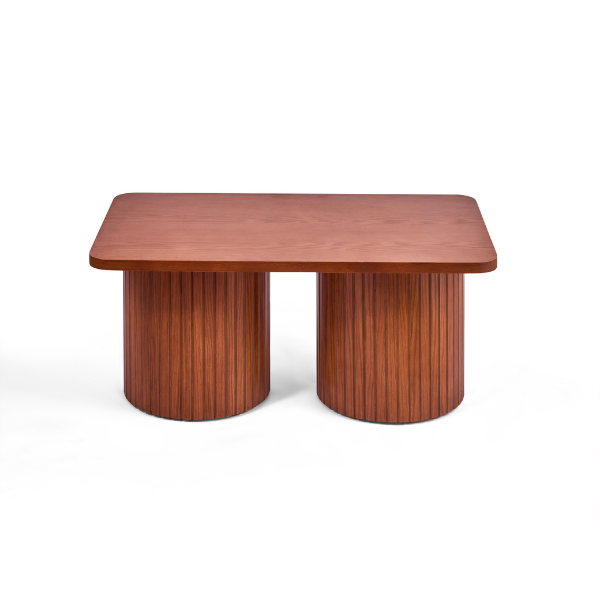 Rectangular Natural Wood Coffee Table