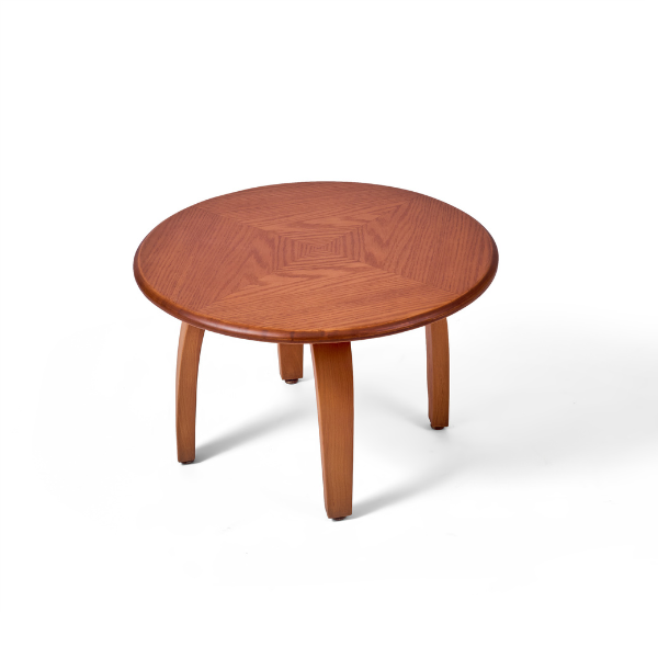 Round Coffee Table with Curved Legs