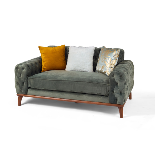 Tufted Velvet 2-Seater Sofa