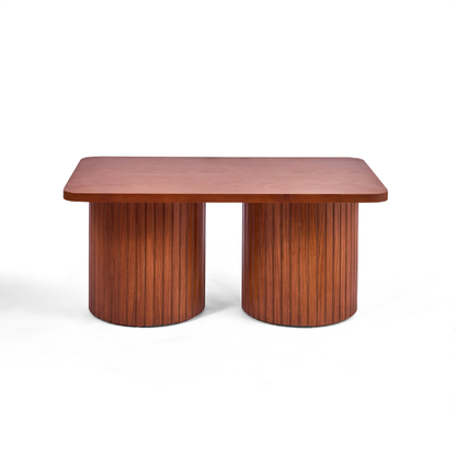 Rectangular Natural Wood Coffee Table