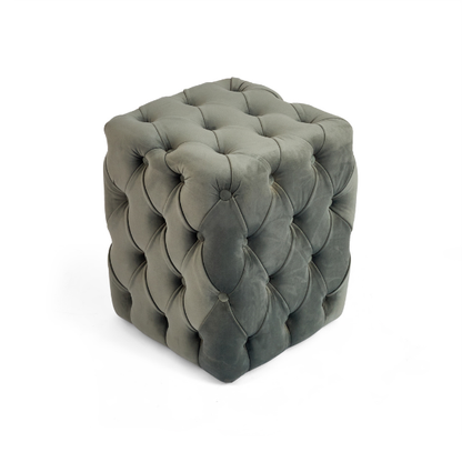 Tufted Upholstered Pouf