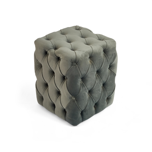 Tufted Upholstered Pouf