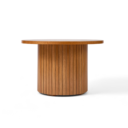 Round Natural Wood Coffee Table