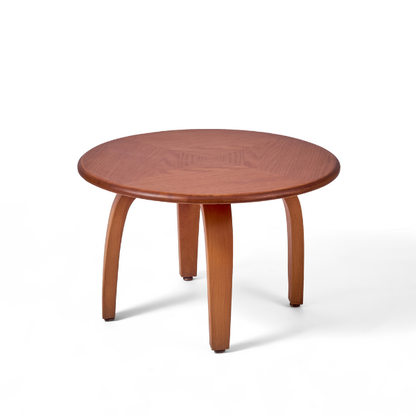 Round Coffee Table with Curved Legs