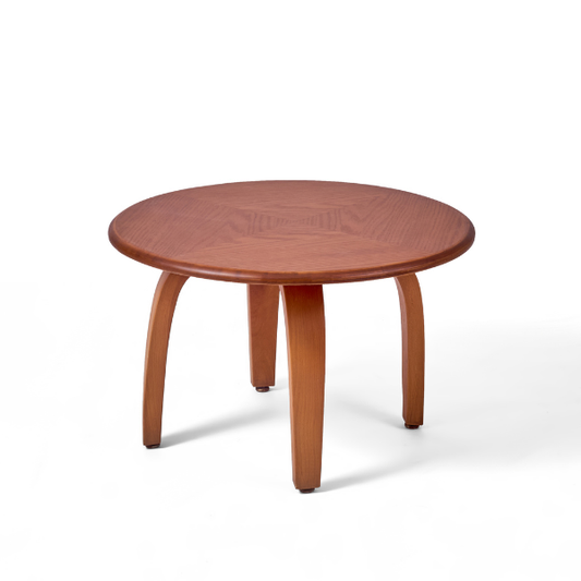 Round Coffee Table with Curved Legs