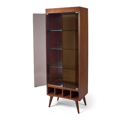 Natural Wood Display Cabinet