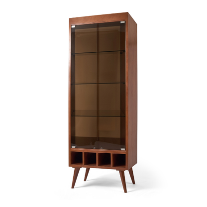 Natural Wood Display Cabinet