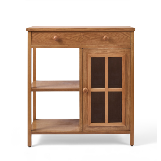 Coffee Corner Unit with Wall Shelves