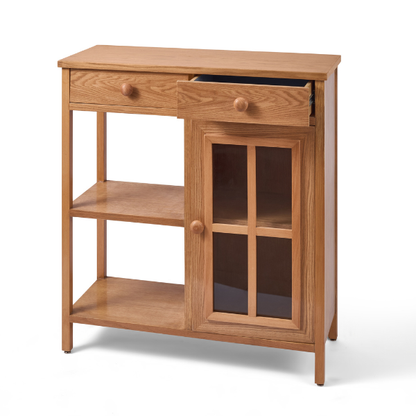 Coffee Corner Unit with Wall Shelves