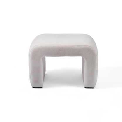 Upholstered U-Shaped Pouf