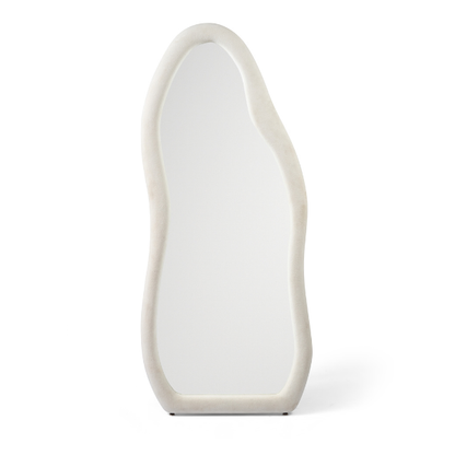 Upholstered Curved Mirror Frame