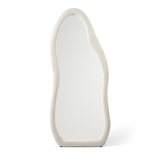 Upholstered Curved Mirror Frame