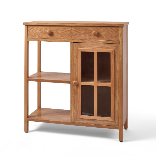 Coffee Corner Unit with Wall Shelves