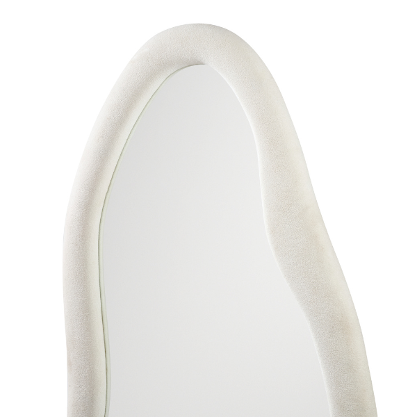 Upholstered Curved Mirror Frame