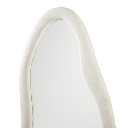 Upholstered Curved Mirror Frame