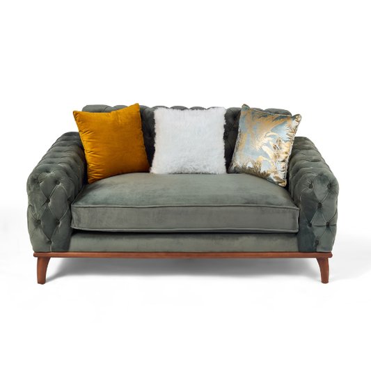 Tufted Velvet 2-Seater Sofa