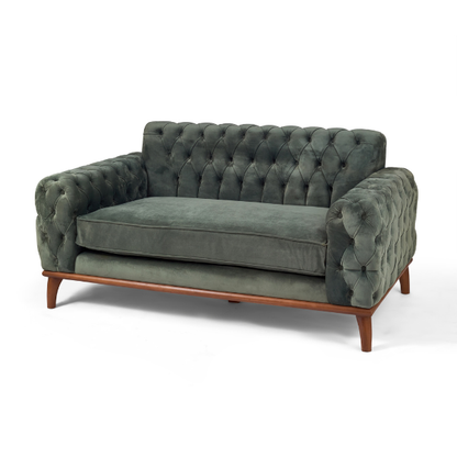 Tufted Velvet 2-Seater Sofa