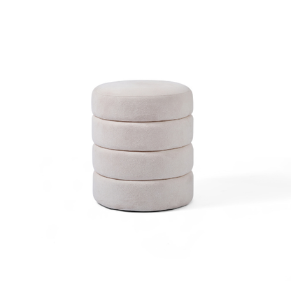 Round Layered Pouf