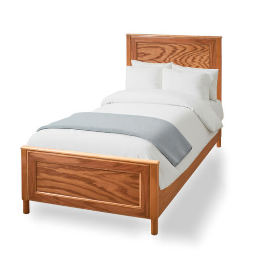 Natural Wood Bed with Classic Frame