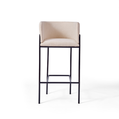 Modern Bar Stool with Upholstered Seat