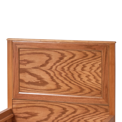 Natural Wood Bed with Classic Frame