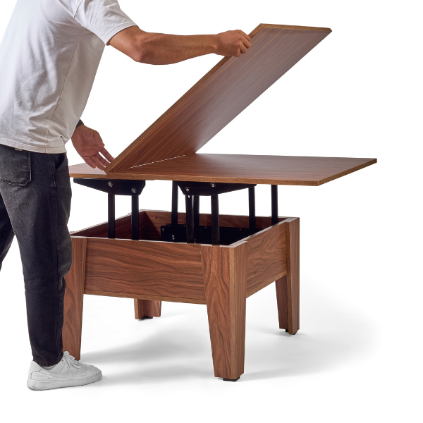 Lift-Top Extendable Dining Table